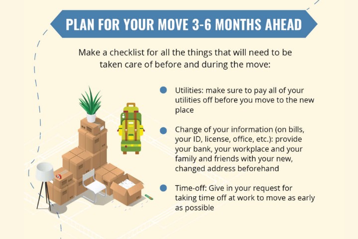 plan for your move 3 6 months ahead