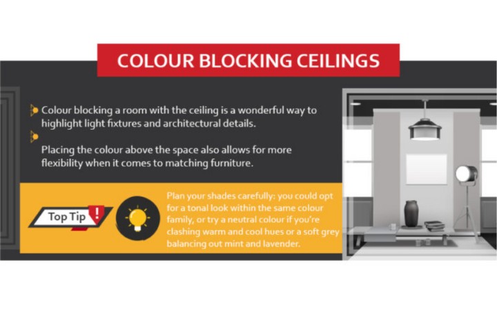 colour bockling celings