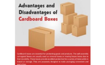 Cardboard boxes advantages and disadvantages