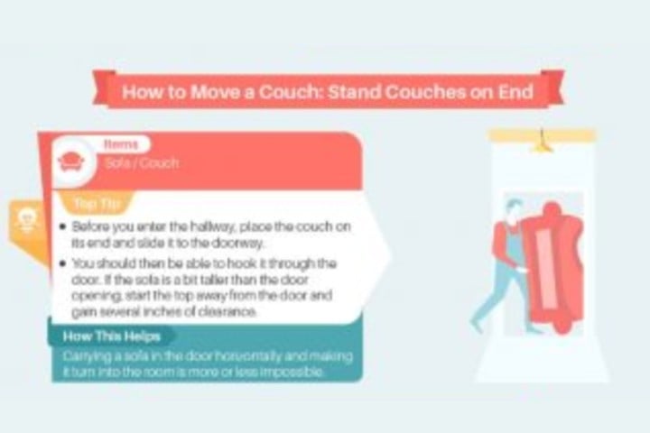 how to move a couch stand couches on end