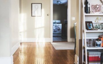 house with white painted walls and light decoration