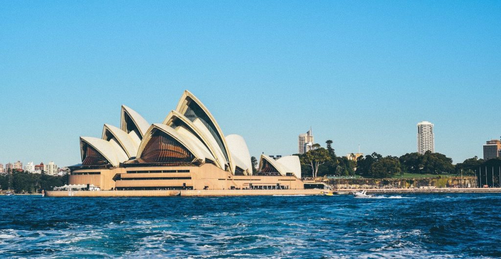 view of Sydney Opera House from the water