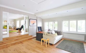 house decorated with wooden floor