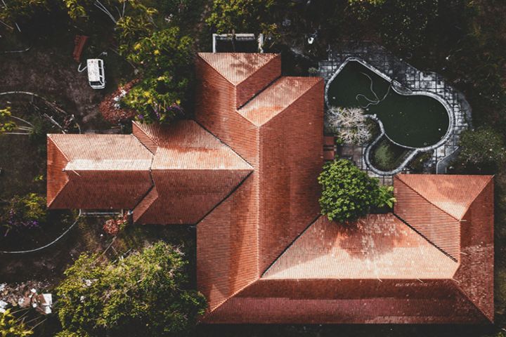 house seen from the roof