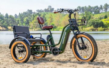 electric trike in the sand