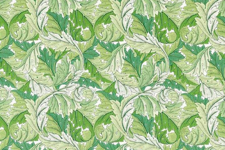 fabric pattern in green