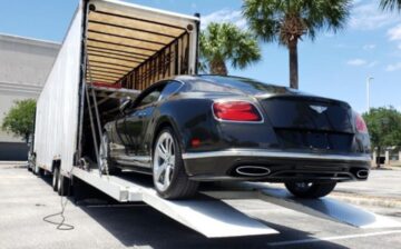 car loaded with moving things ready to be transported