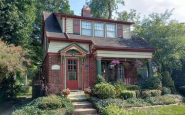 house after moving with the exterior designed and new