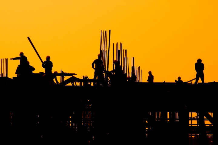 men working in construction