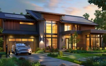 Tesla house with technology