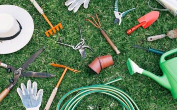 collection garden equipment meadow