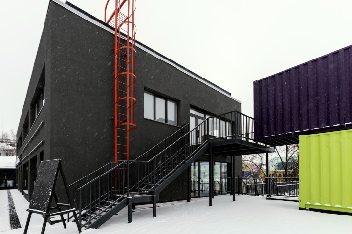 view of modular buildings