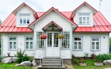 old house painted white