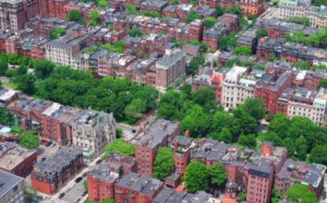 Bronx city seen from the air