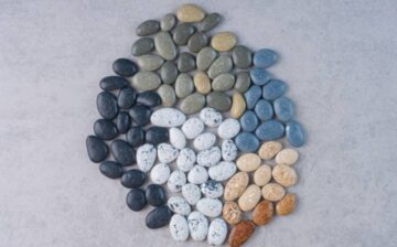 pastel color stones