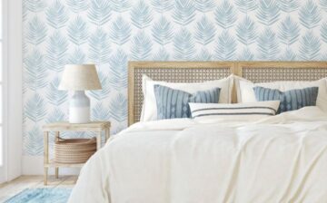 wallpaper light blue and cream