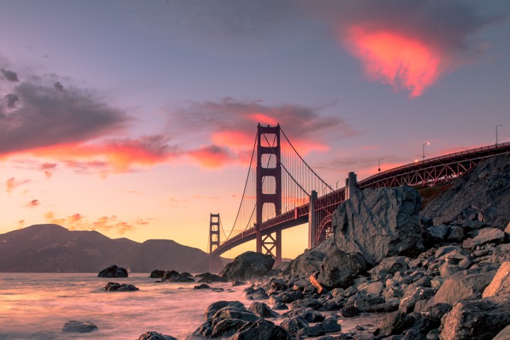 California city and its bridge