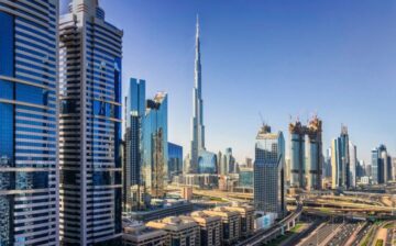 dubai city with buildings