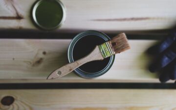 paint pot with brush for your home renovation