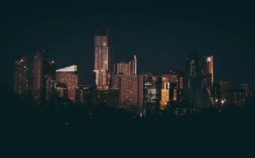 city ​​with buildings in austin