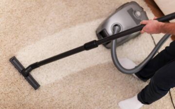 close up carpet cleaning