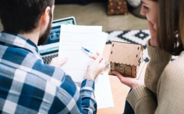 couple selling their house